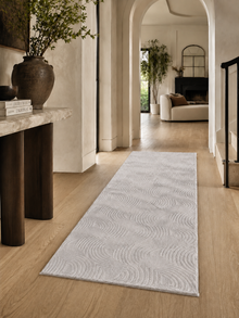 Läufer Japandi Teppich - SAHARA 1113 SILVER