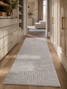 Läufer Japandi Teppich - SAHARA 1115 SILVER