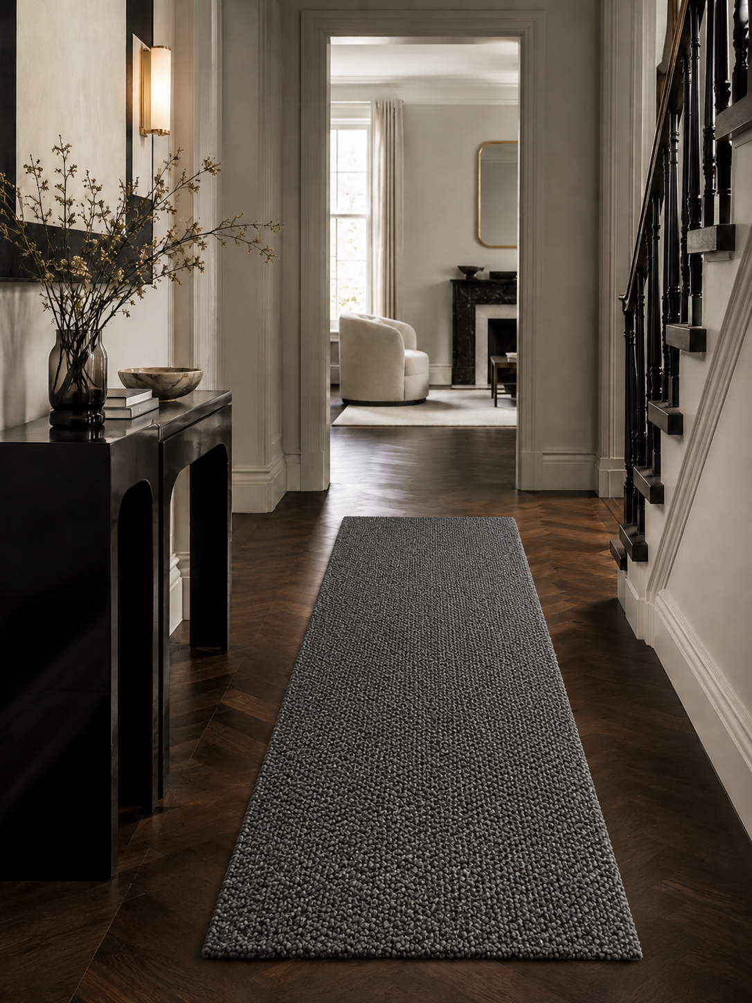 Läufer Teppich Modern - LOOM 4300 GREY