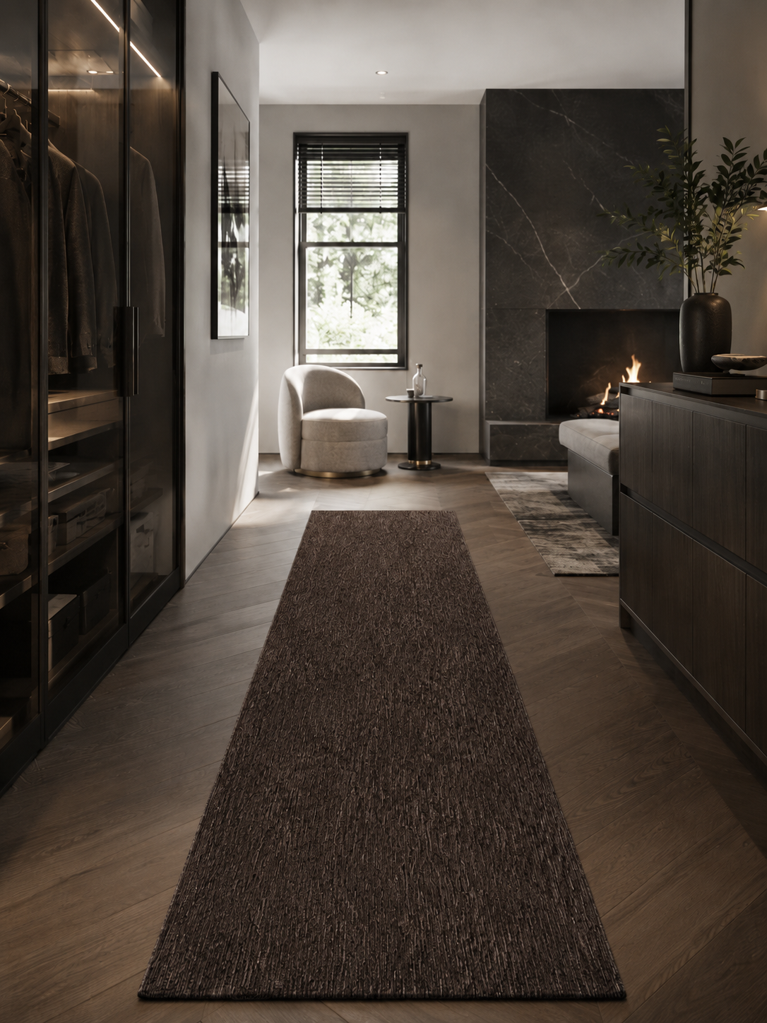 Läufer Moderner Teppich - NIZZA 1800 BROWN