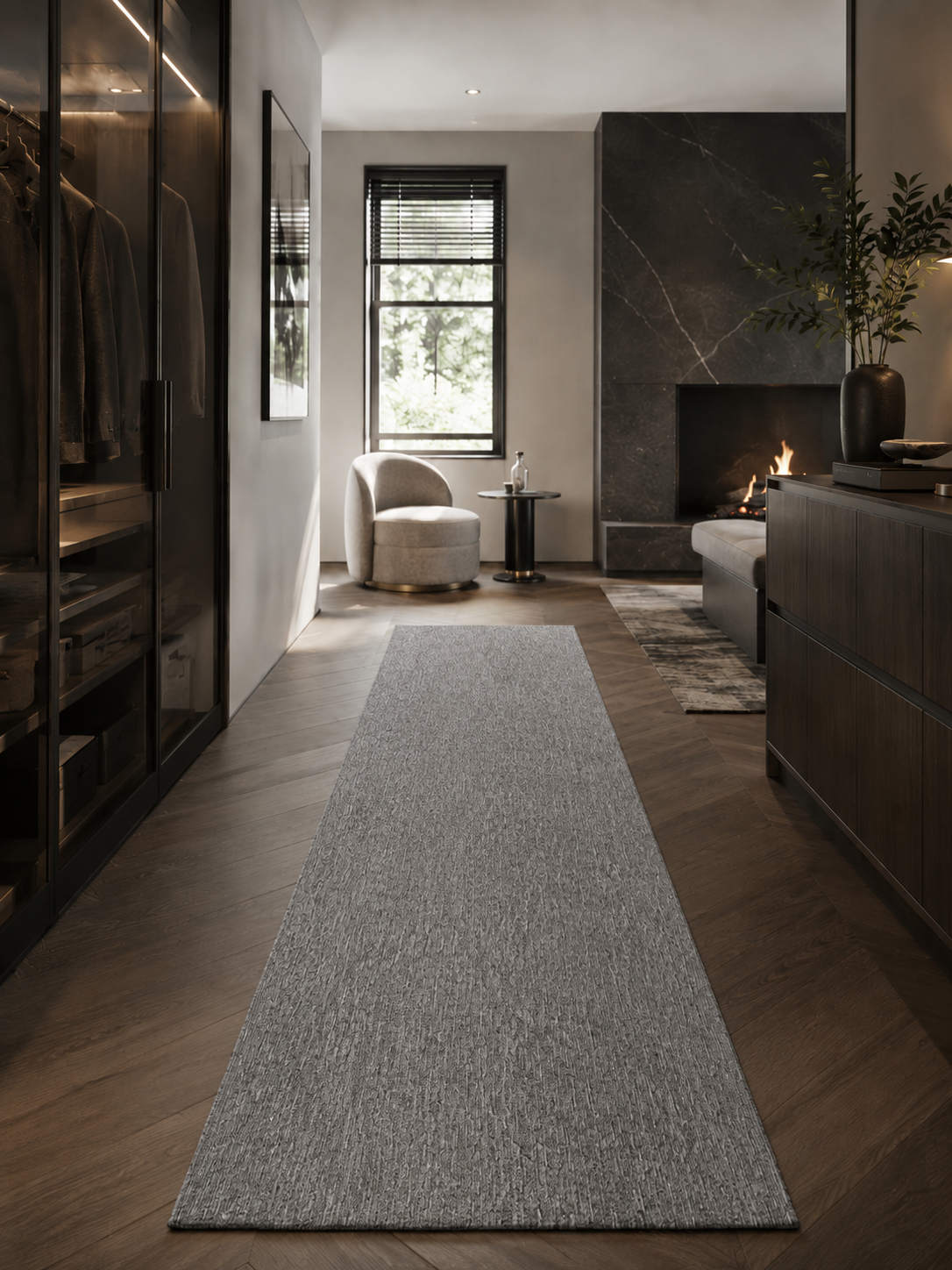 Läufer Moderner Teppich - NIZZA 1800 GREY