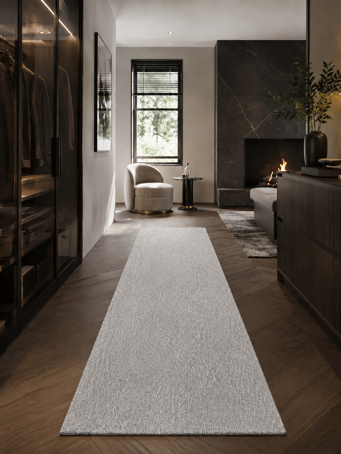 Läufer Teppich Modern - NIZZA 1800 LIGHTGREY