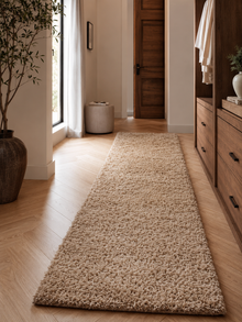 Läufer Shaggy Hochflor Teppich - LIFE 1500 BEIGE