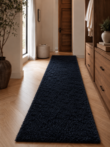 Läufer Hochflor Teppich - LIFE 1500 NAVY