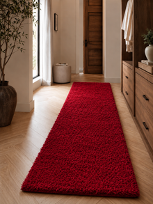 Läufer Hochflorteppich Shaggy – LIFE 1500 ROT