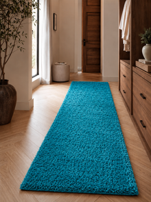 Läufer Shaggy Hochflor Teppich - LIFE 1500 TÜRKEIS