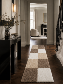 Läufer Shaggy Hochflor Teppich - LIFE 1501 MOKKA