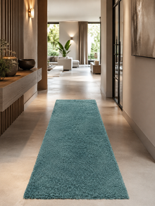 Läufer Shaggy Hochflor Teppich - SYDNEY 3000 AQUA