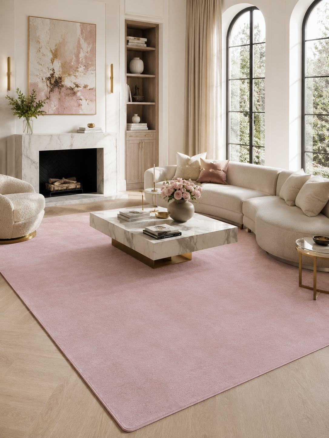 Moderner Teppich - JOY 1400 ROSE
