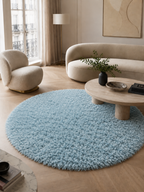 Runder Hochflor-Teppich - FLUFFY 3500 BLAU
