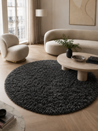 Runder Hochflor-Teppich - FLUFFY 3500 GREY