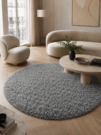 Runder Hochflor-Teppich - FLUFFY 3500 LIGHTGREY