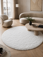 Runder Hochflor-Teppich - FLUFFY 3500 WHITE