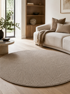 Runder Japandi Teppich - HELIX 2200 BEIGE