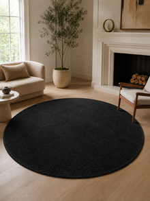 Runder Moderner Teppich - JOY 1400 BLACK