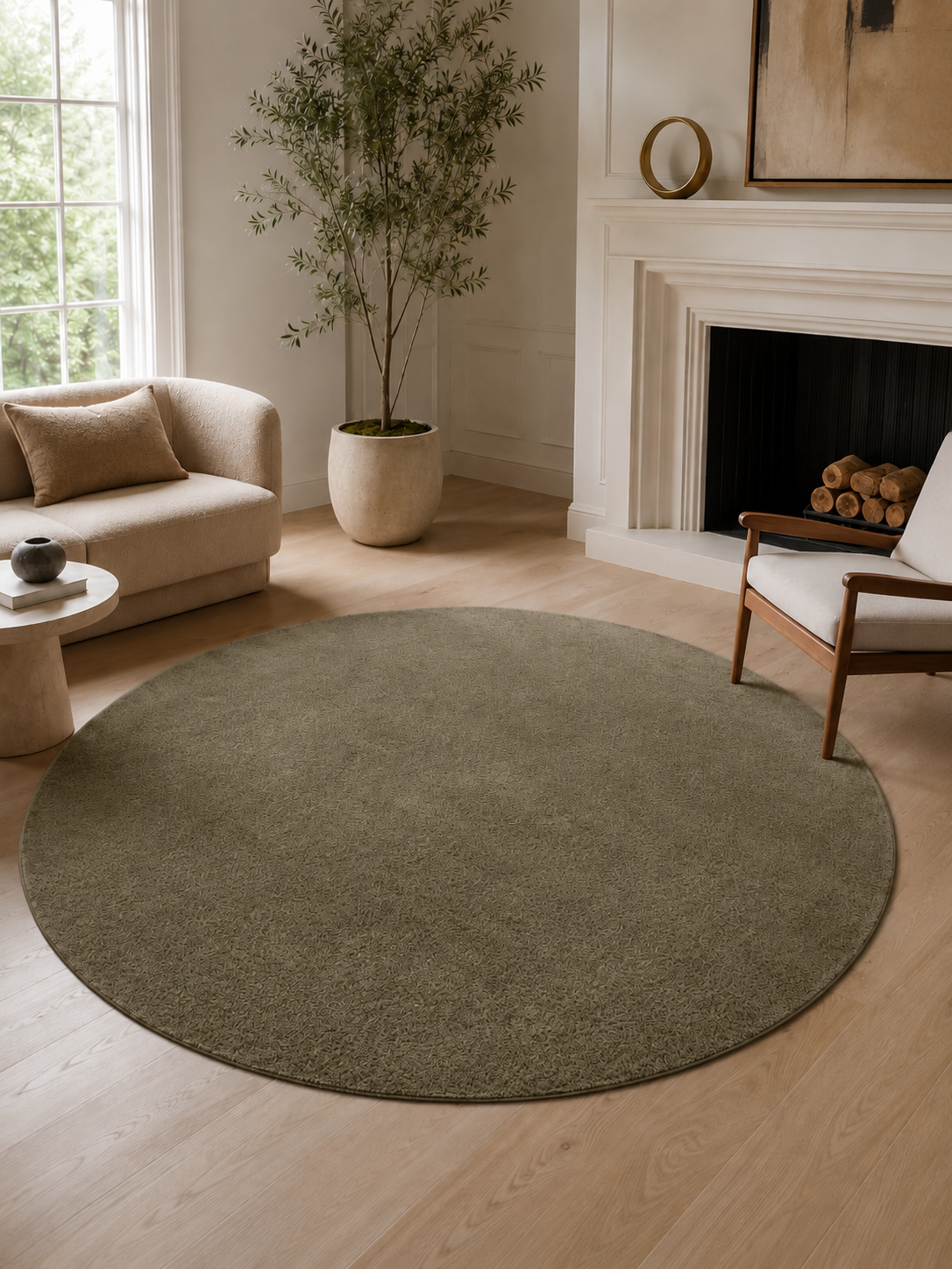 Runder Moderner Teppich - JOY 1400 GREEN