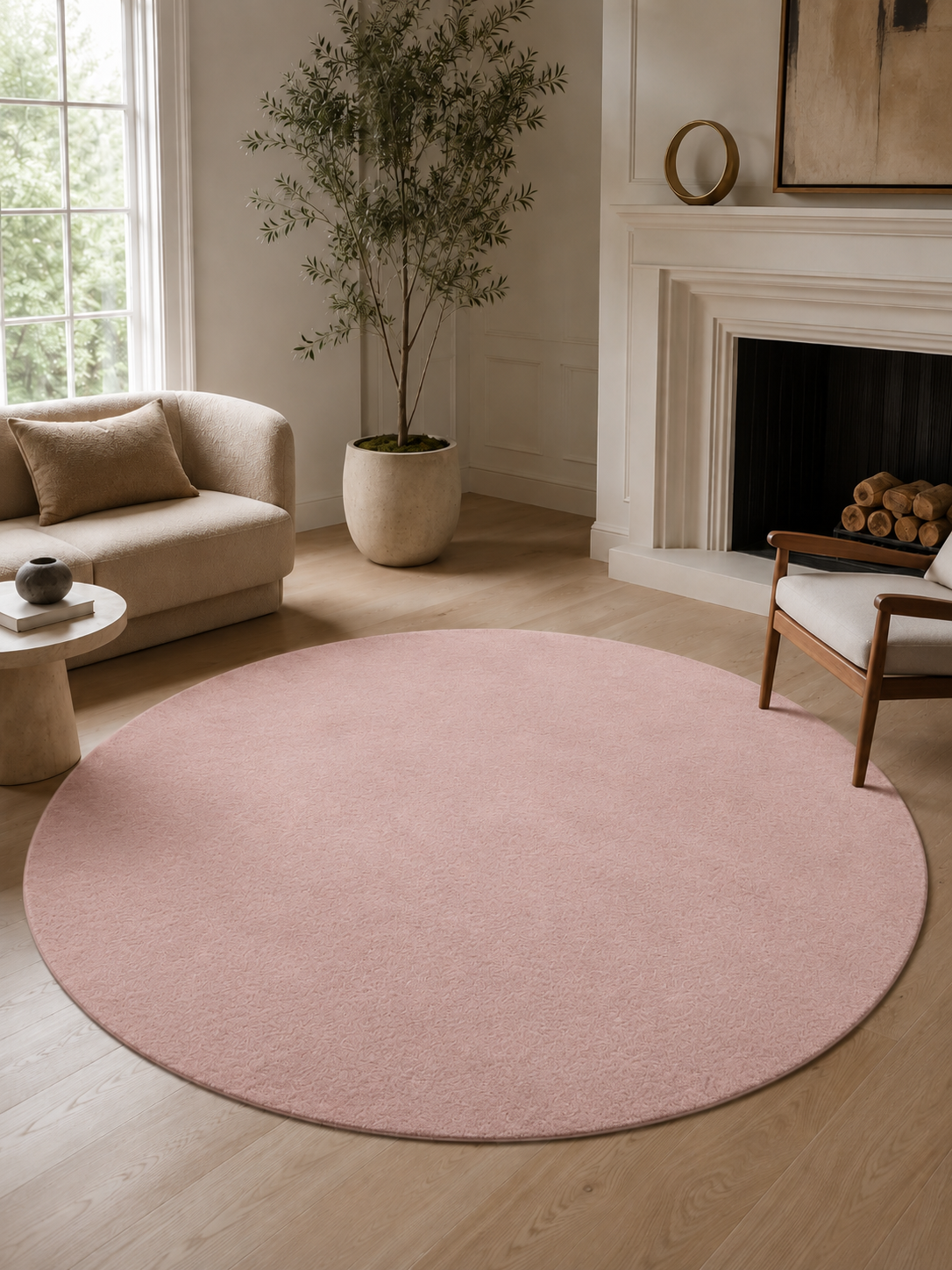 Runder moderner Teppich - JOY 1400 ROSE
