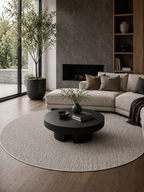 Runder moderner Teppich - NIZZA 1800 BEIGE