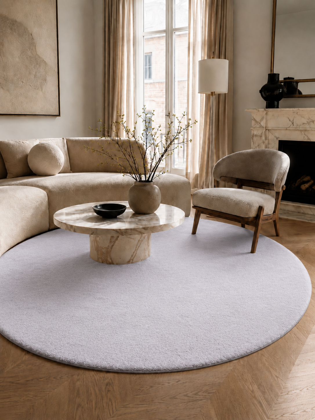 Rond POUFFY 5100 SILBER