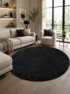 Runder Shaggy Hochflor-Teppich - LIFE 1500 ANTHRAZIT