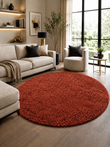 Runder Hochflor-Teppich Shaggy – LIFE 1500 TERRA
