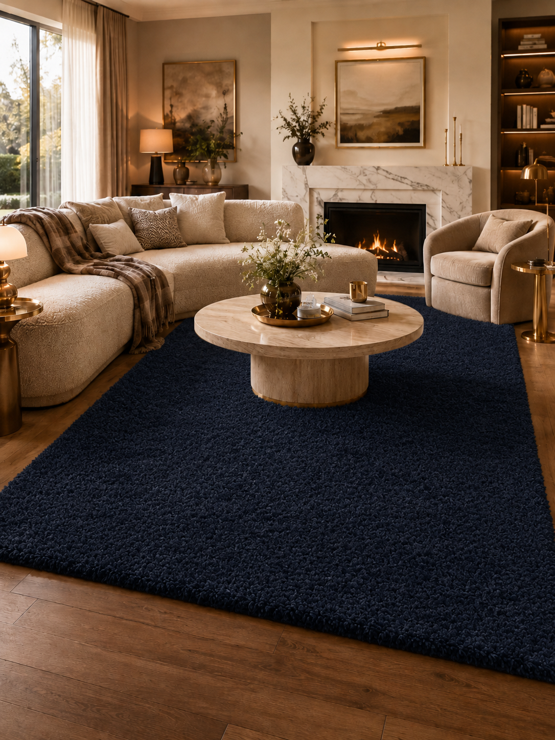 Shaggy Hochflorteppich - LIFE 1500 NAVY