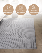 Japandi-Teppich – Terra Zenith Grey