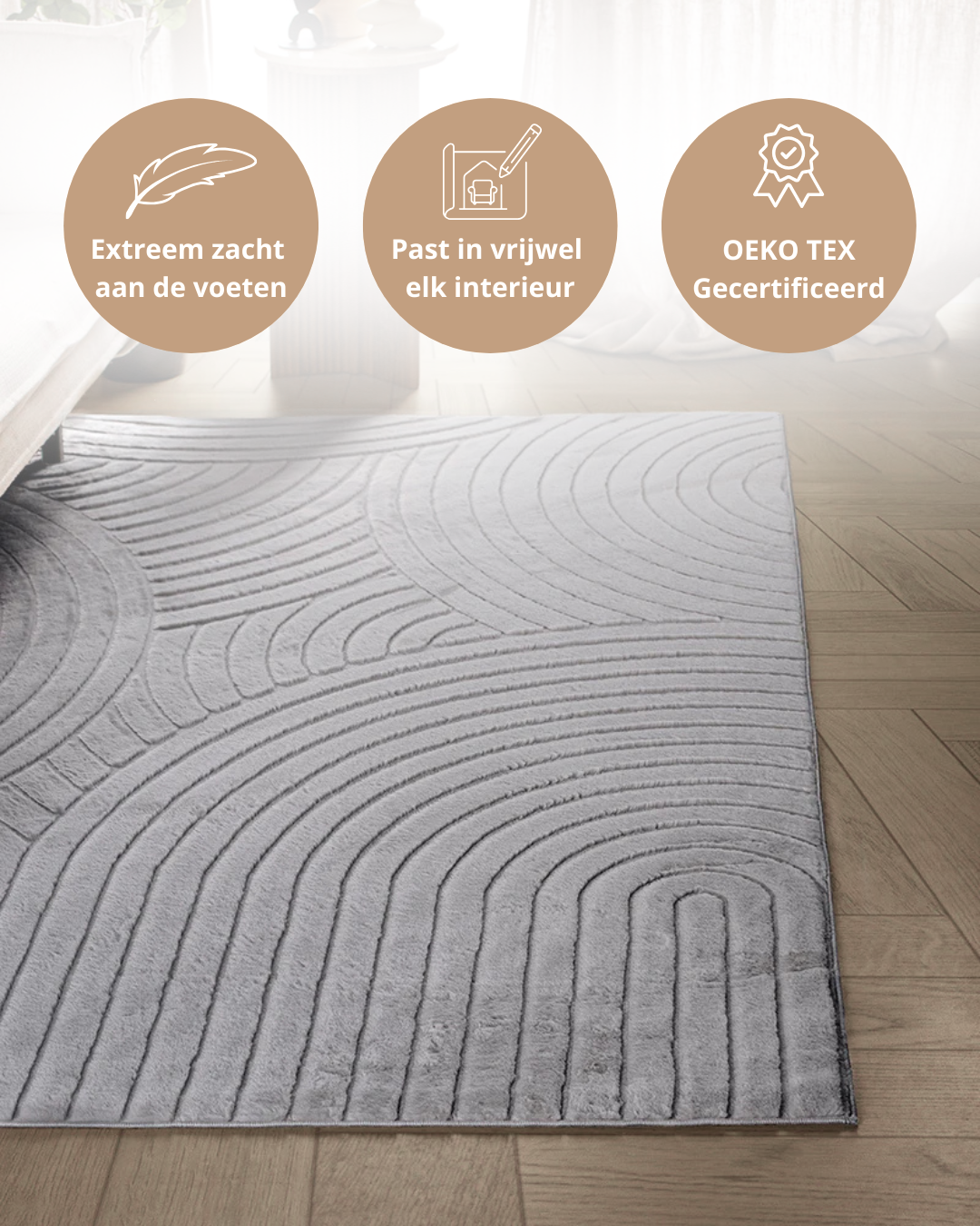 Japandi-Teppich – Terra Zenith Grey