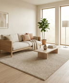 Kurzflor-Teppich - Nuvra Beige