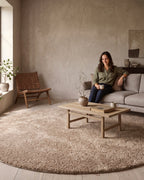 Noa Shaggy Beige Rund