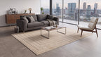 Japandi Teppich Linea Frame Beige