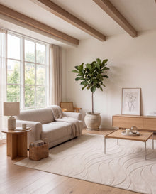 Japandi Teppich Flova Beige