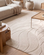 Japandi Teppich Flova Beige
