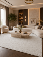 Hochflor-Teppich - FLUFFY 3500 WHITE