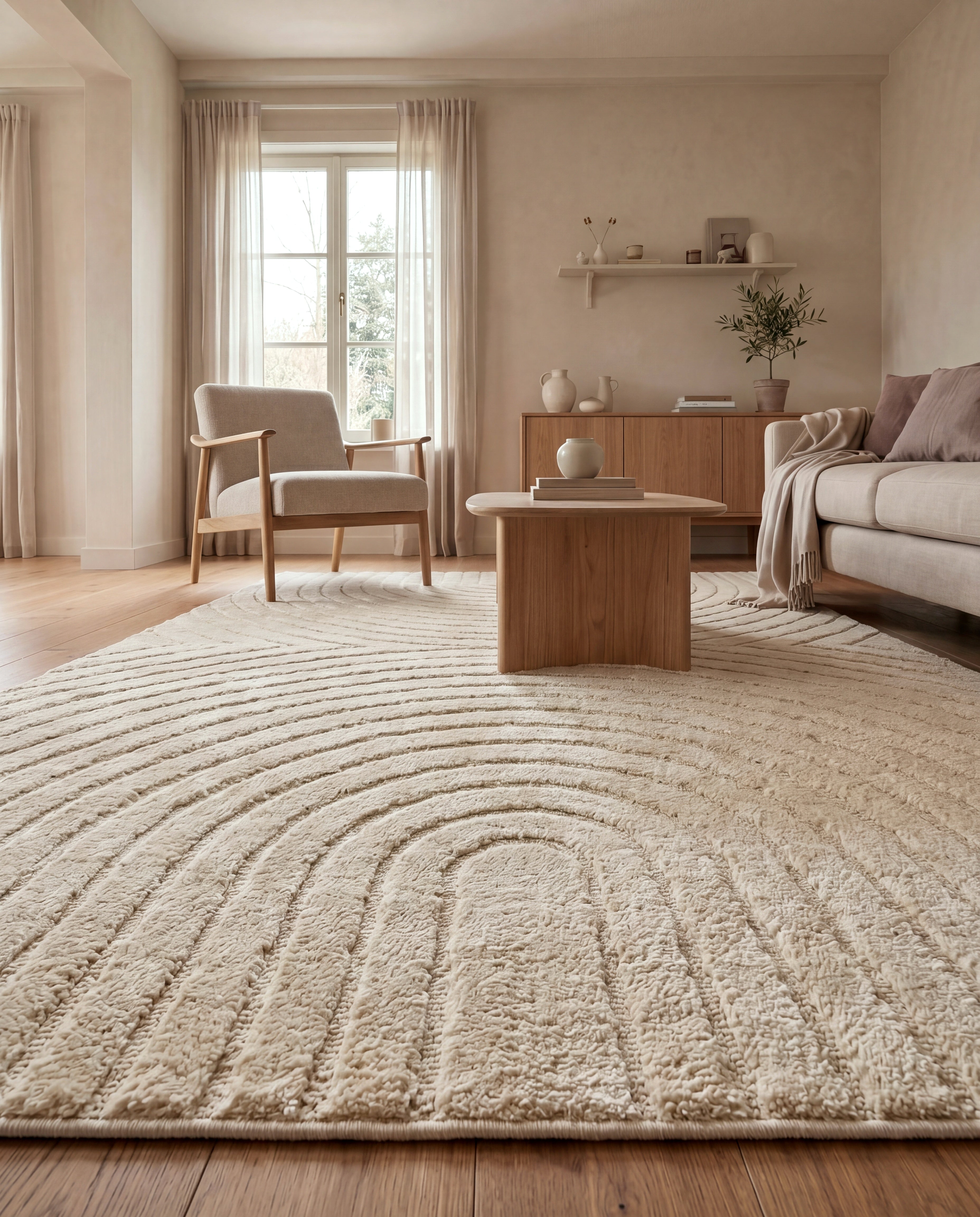 Japandi Teppich - ART 1122 CREAM