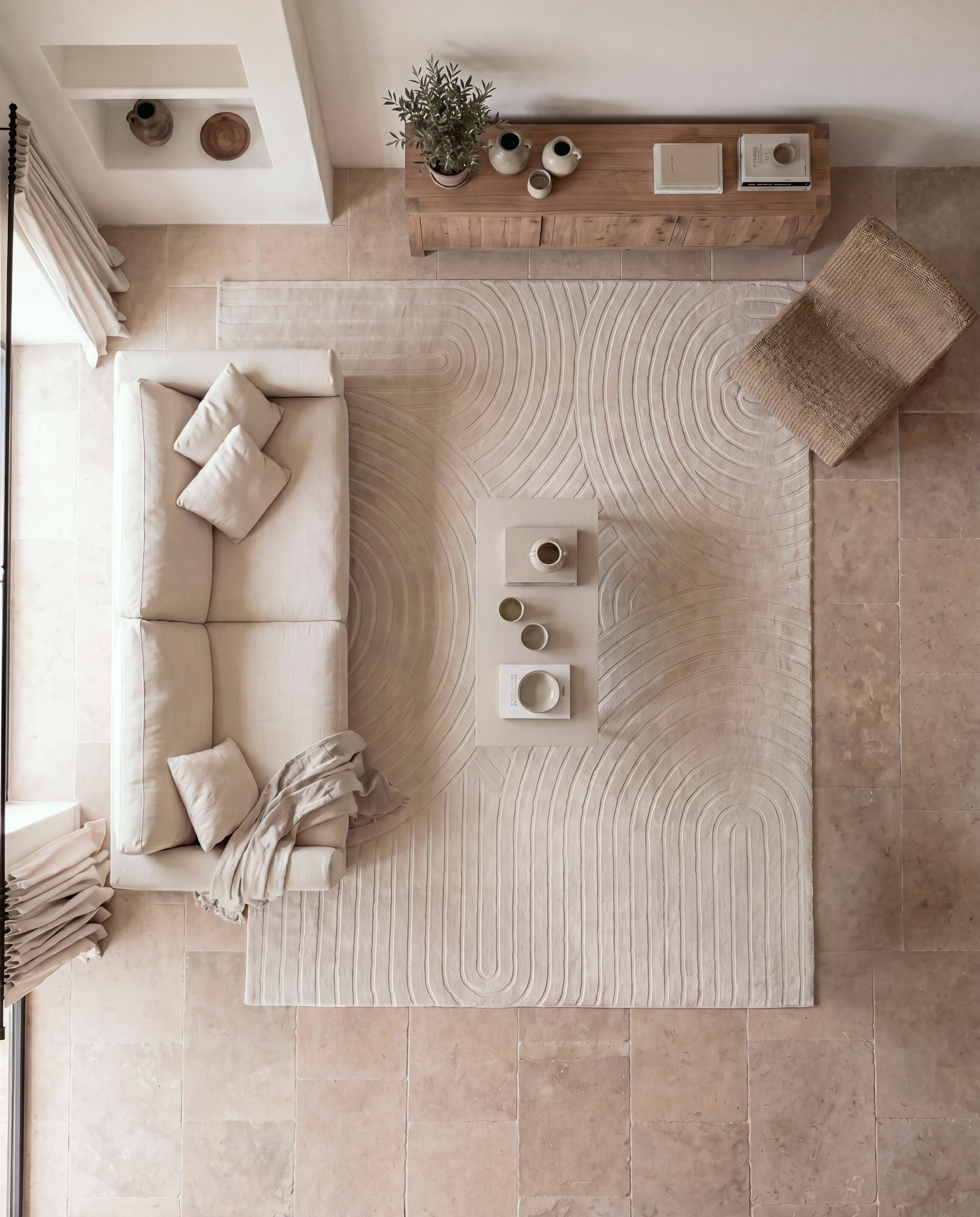 Japandi-Teppich – Terra Zenith Beige
