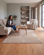 Japandi-Teppich – Terra Maris Taupe