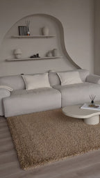 Hochflor-Teppich – Mistral Warm Beige