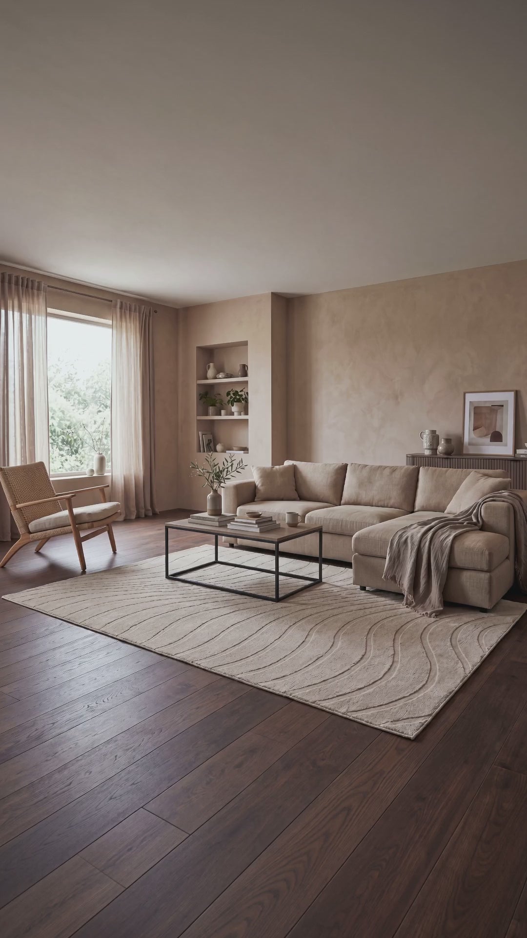 Japandi-Teppich – Terra Maris Beige