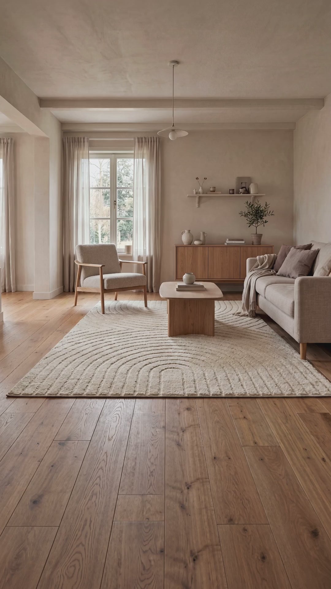 Japandi Teppich - ART 1122 CREAM