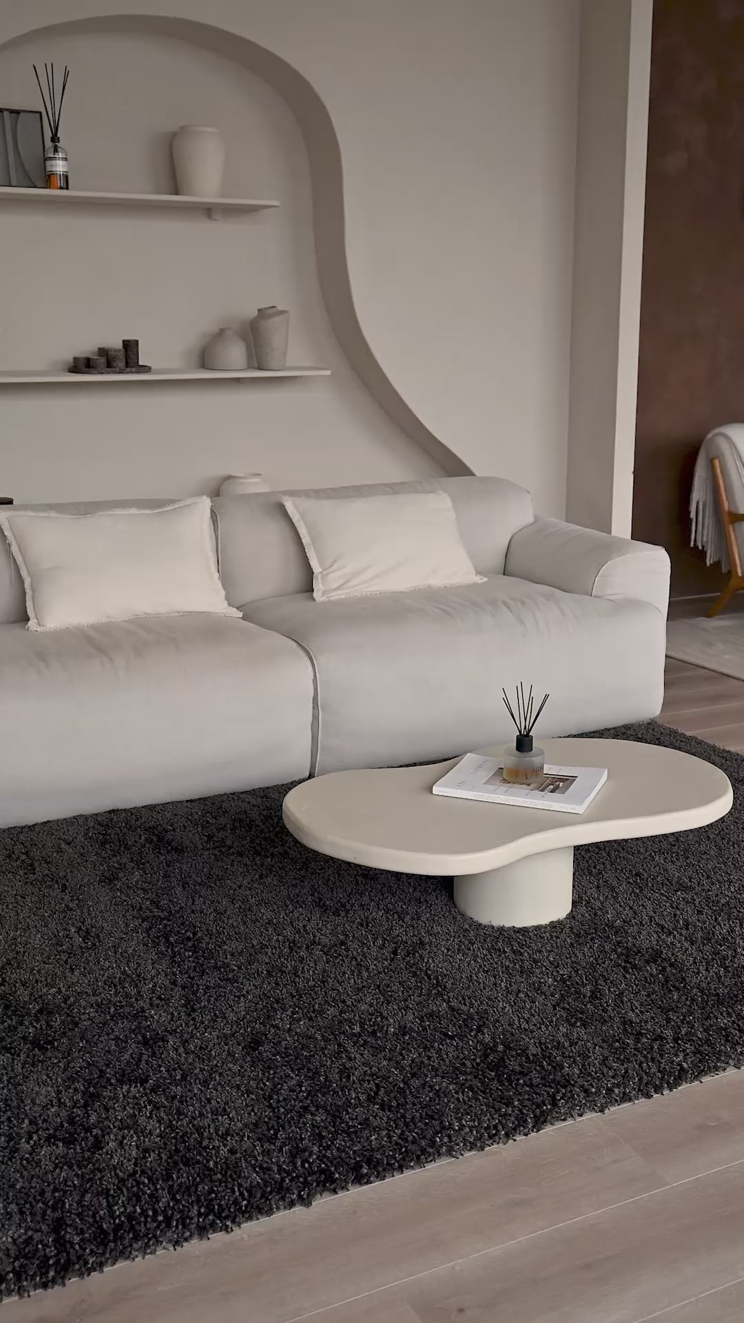 Hochflor-Teppich - Mistral Anthrazit