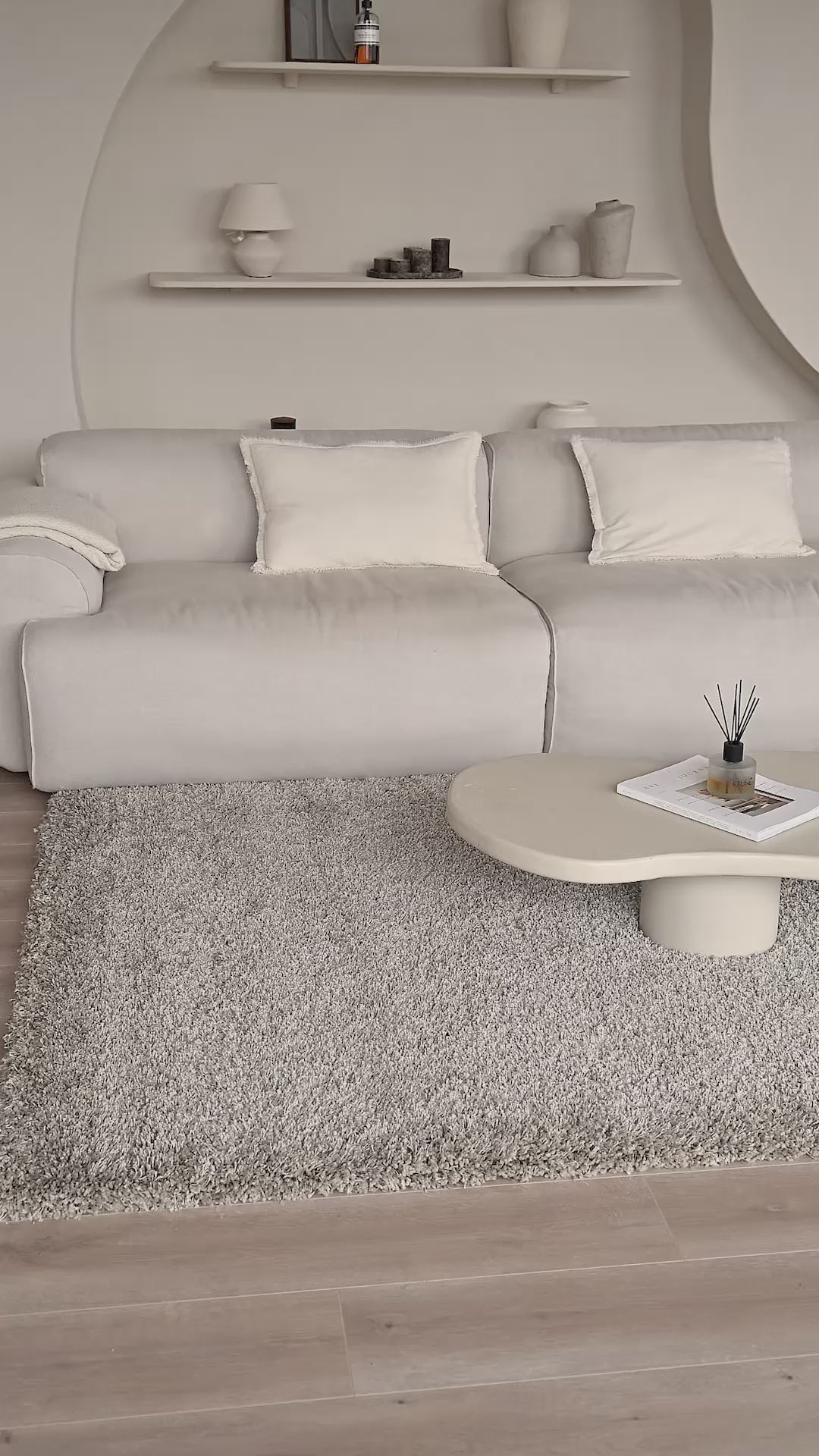Shaggy Teppich - Mistral Beige