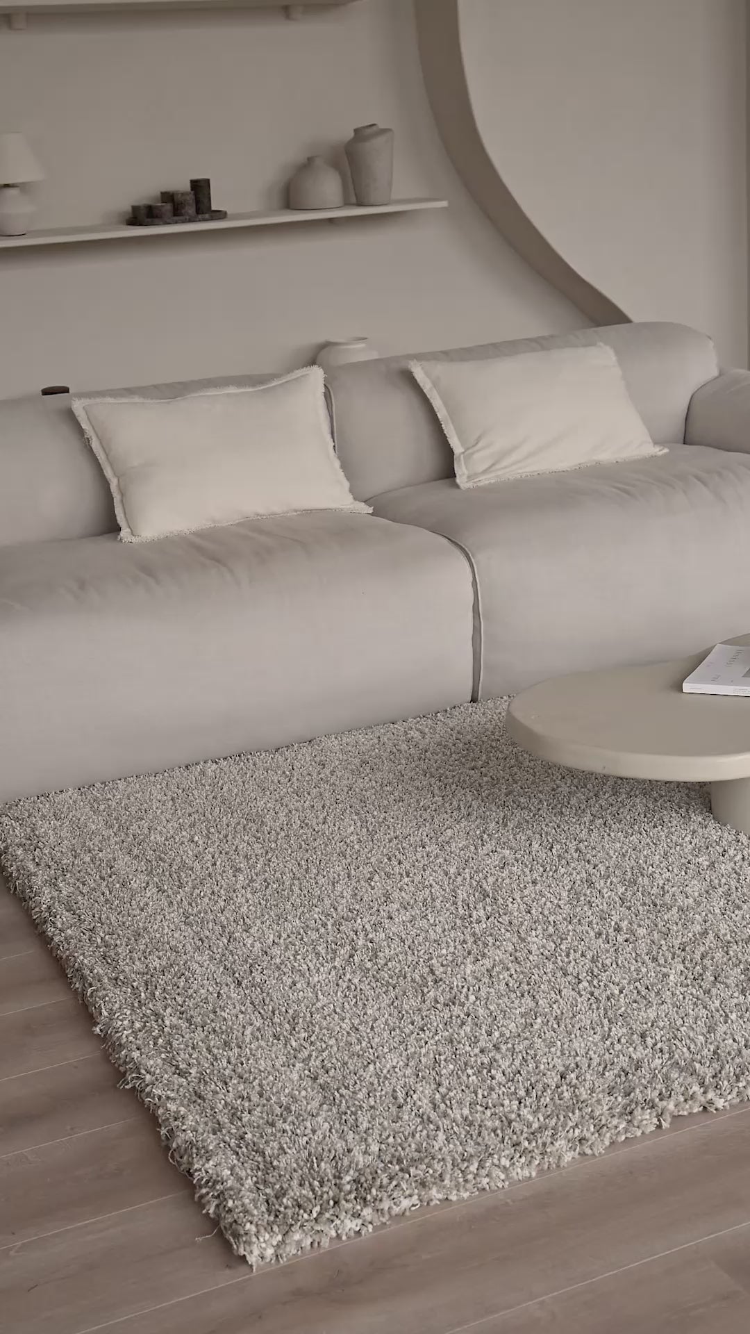 Hochflor Teppich - Mistral Creme