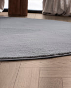 Runder Japandi-Teppich – Ovara Plano Grey