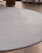 Runder Japandi-Teppich – Ovara Plano Taupe