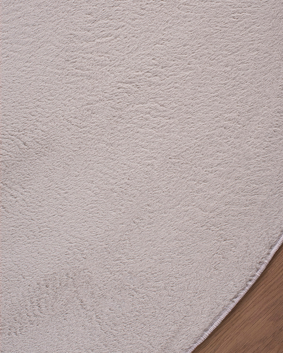 Runder Japandi-Teppich – Ovara Plano Taupe