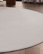 Runder Japandi-Teppich – Ovara Plano Beige