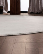 Runder Japandi-Teppich – Ovara Plano Beige