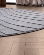 Runder Japandi-Teppich – Ovara Maris Grey