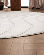 Runder Japandi-Teppich – Ovara Maris Beige